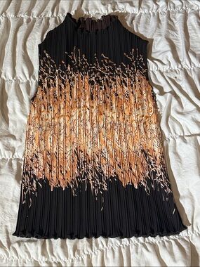Cinderella Brown Tank Top with Gold Print and Sequins/Beading